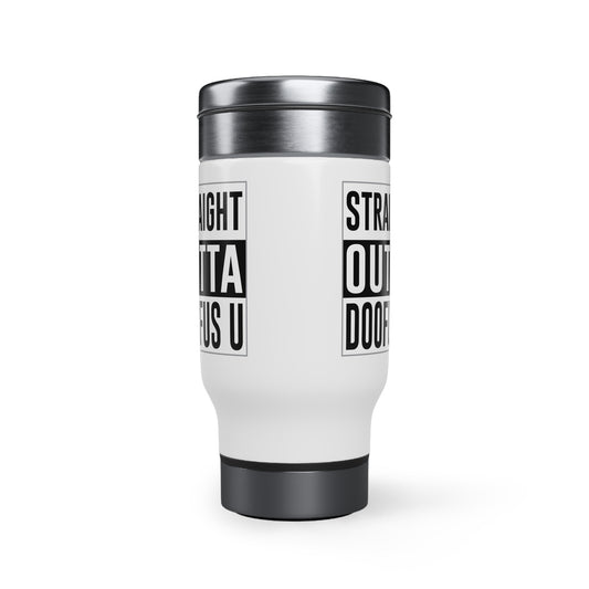 Stainless Steel Travel Mug with Handle, 14oz