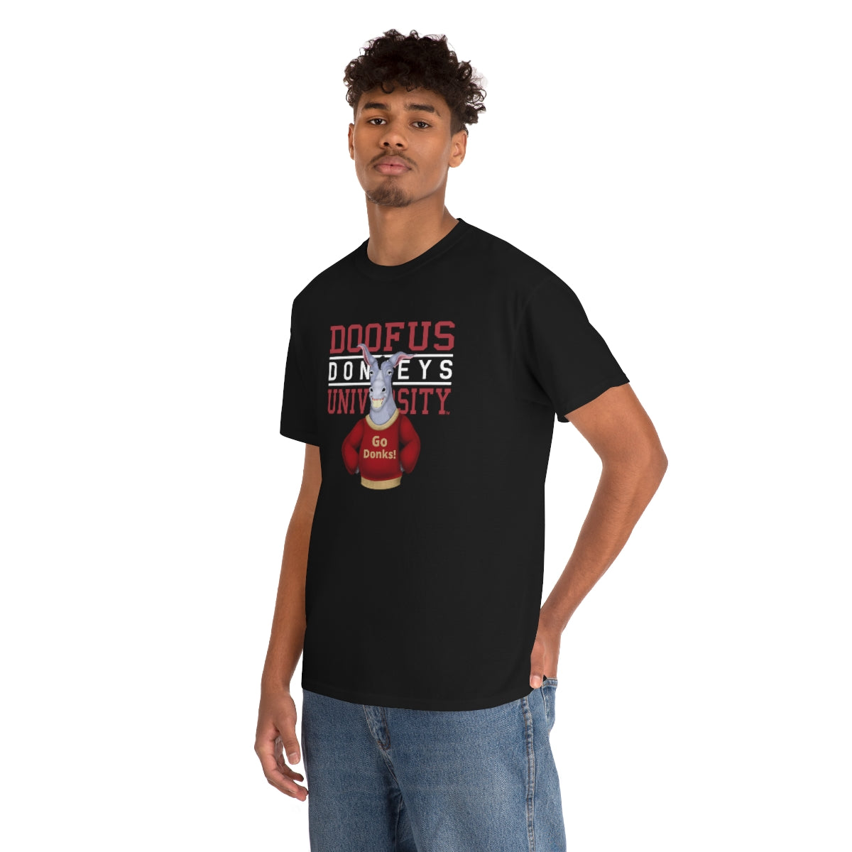 Doofus University™ Donkeys Unisex Short Sleeve Tee Funny T Shirt Gag Gift