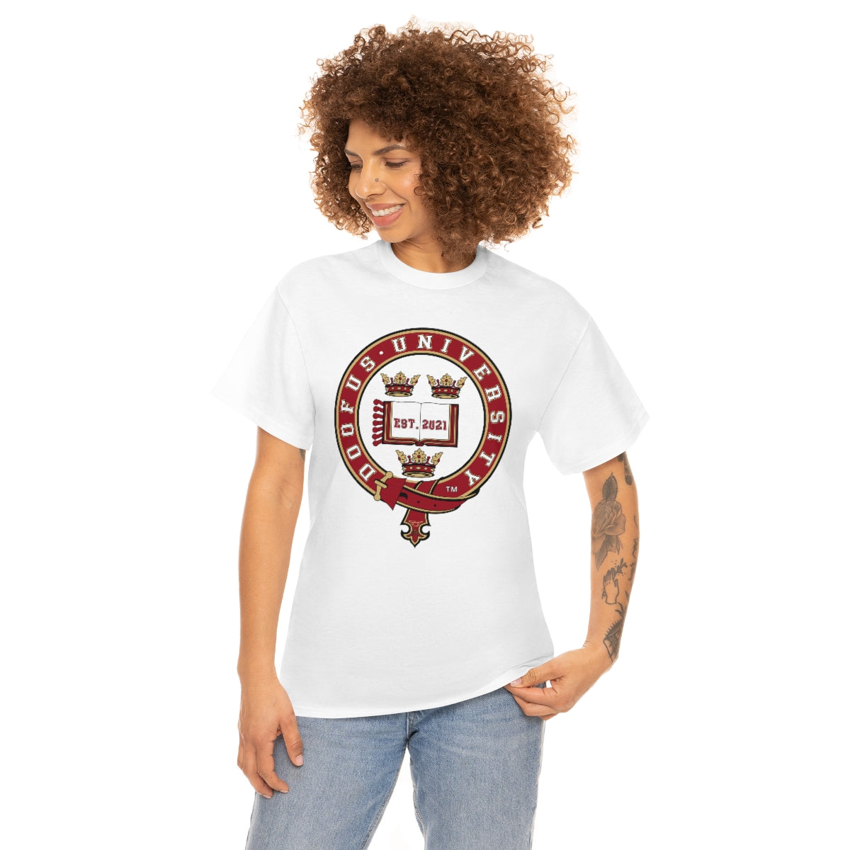 Doofus University™ Oxford University Style Unisex Funny Gag Gift Idea Humorous T Shirt