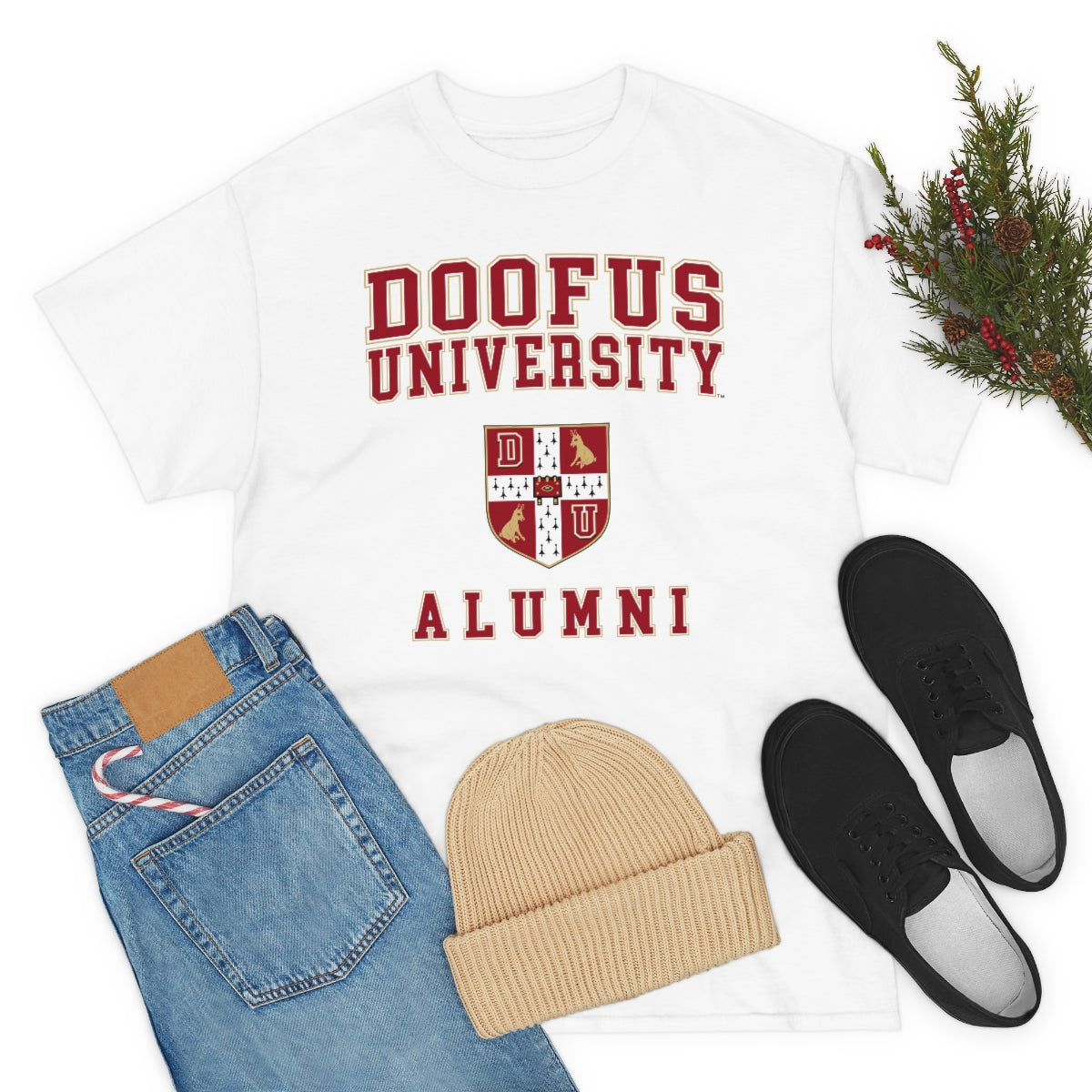Doofus University™ Alumni Unisex Funny Gift Idea Short Sleeve T Shirt