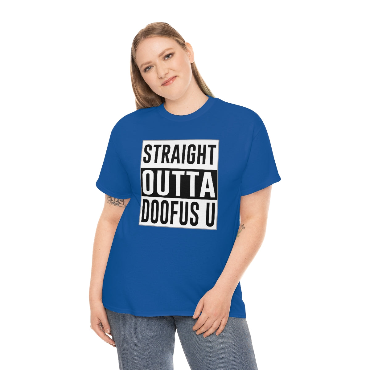 Straight Outta Doofus U™ Unisex Short Sleeve Funny Gift Idea T Shirt