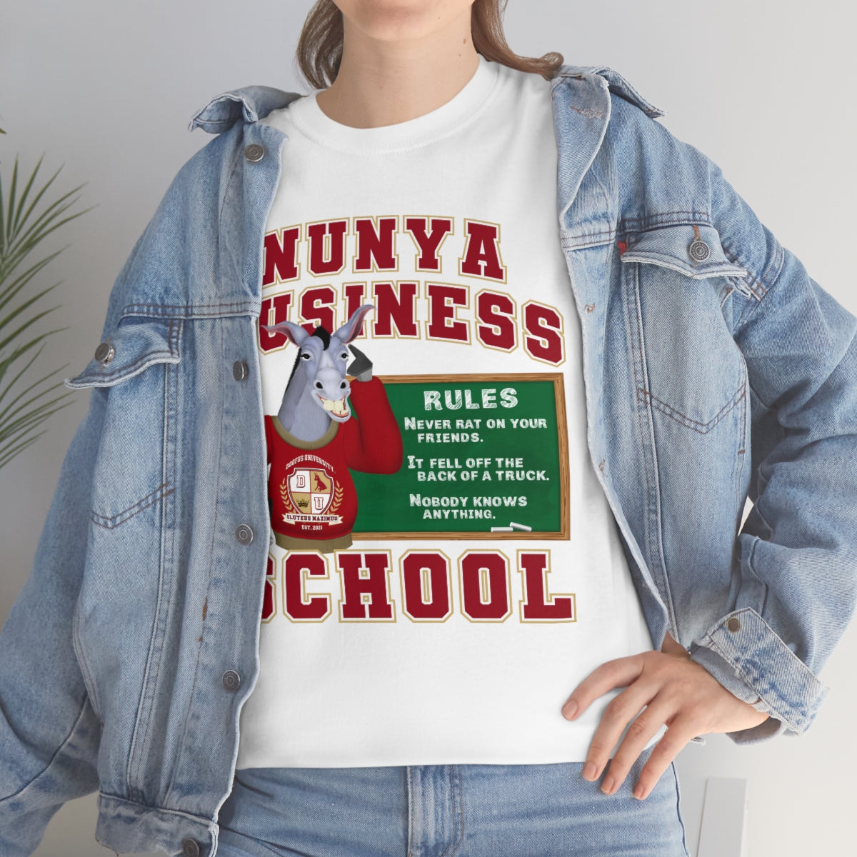 Nunya Business School Unisex Short Sleeve Tee
