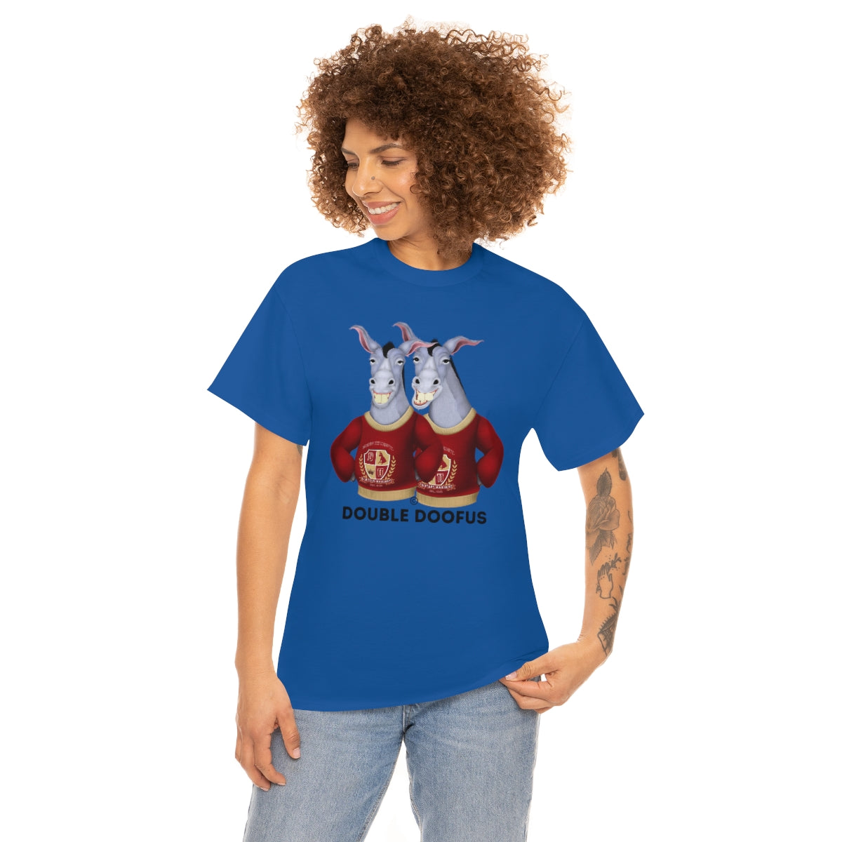 Twin Doofuses! Unisex T-Shirt Short Sleeve Funny Gag Gift