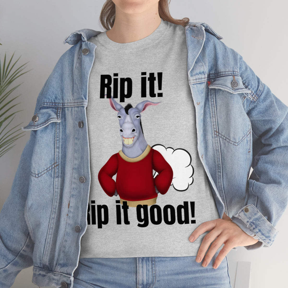 Rip it! Funny Unisex Heavy Cotton Tee