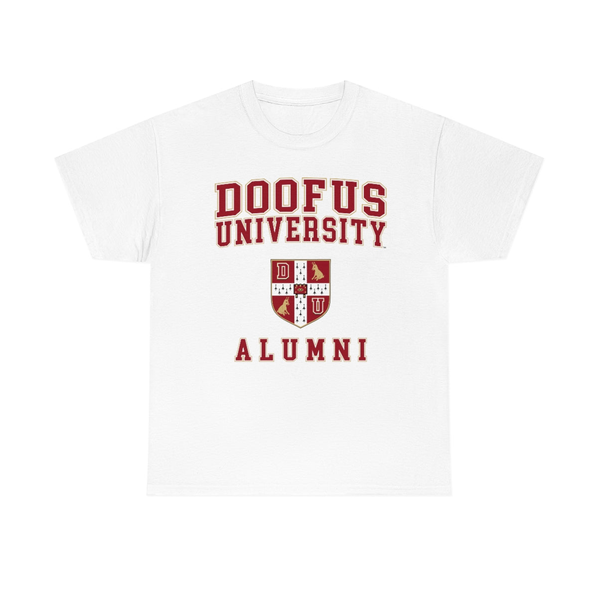 Doofus University™ Alumni Unisex Funny Gift Idea Short Sleeve T Shirt