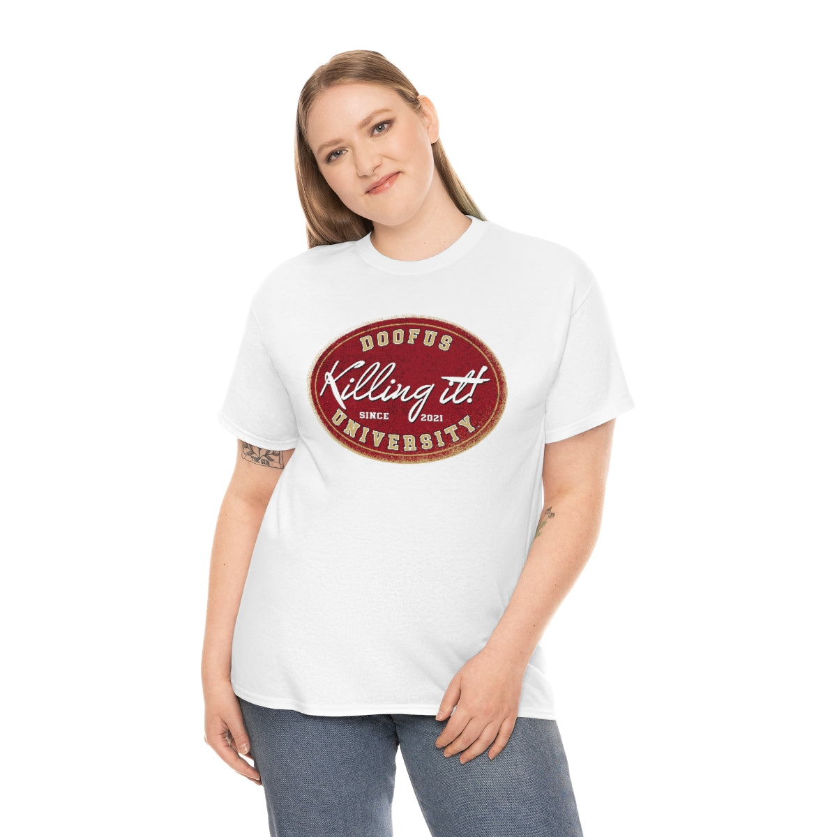 Killing It at Doofus University™ Unisex Short Sleeve Tee