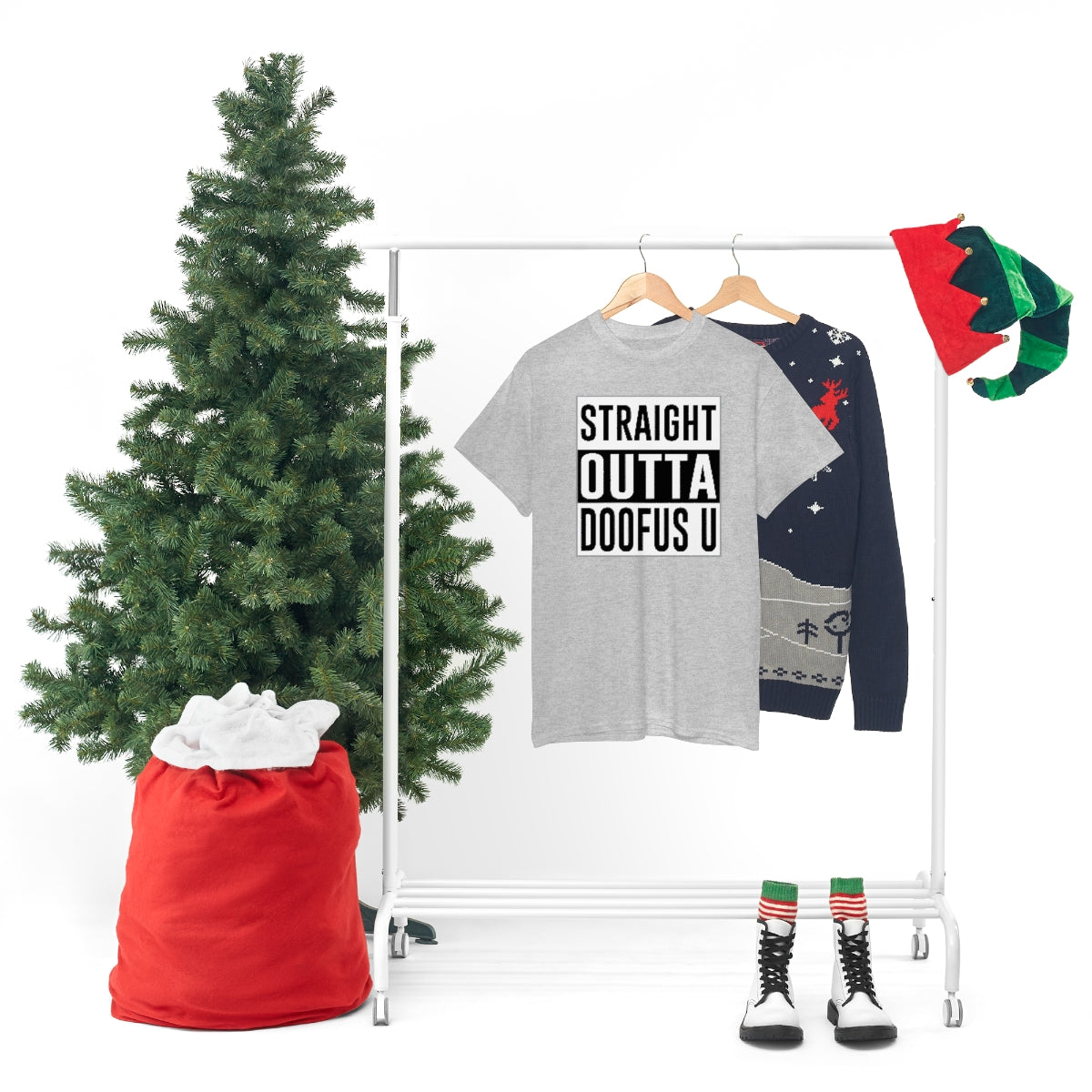 Straight Outta Doofus U™ Unisex Short Sleeve Funny Gift Idea T Shirt
