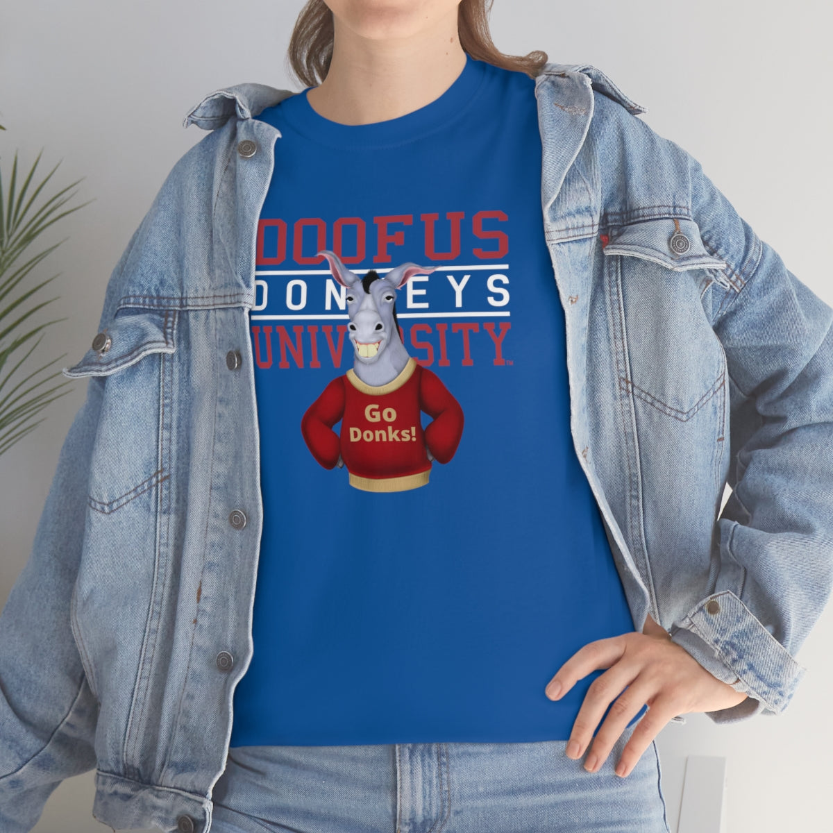 Doofus University™ Donkeys Unisex Short Sleeve Tee Funny T Shirt Gag Gift