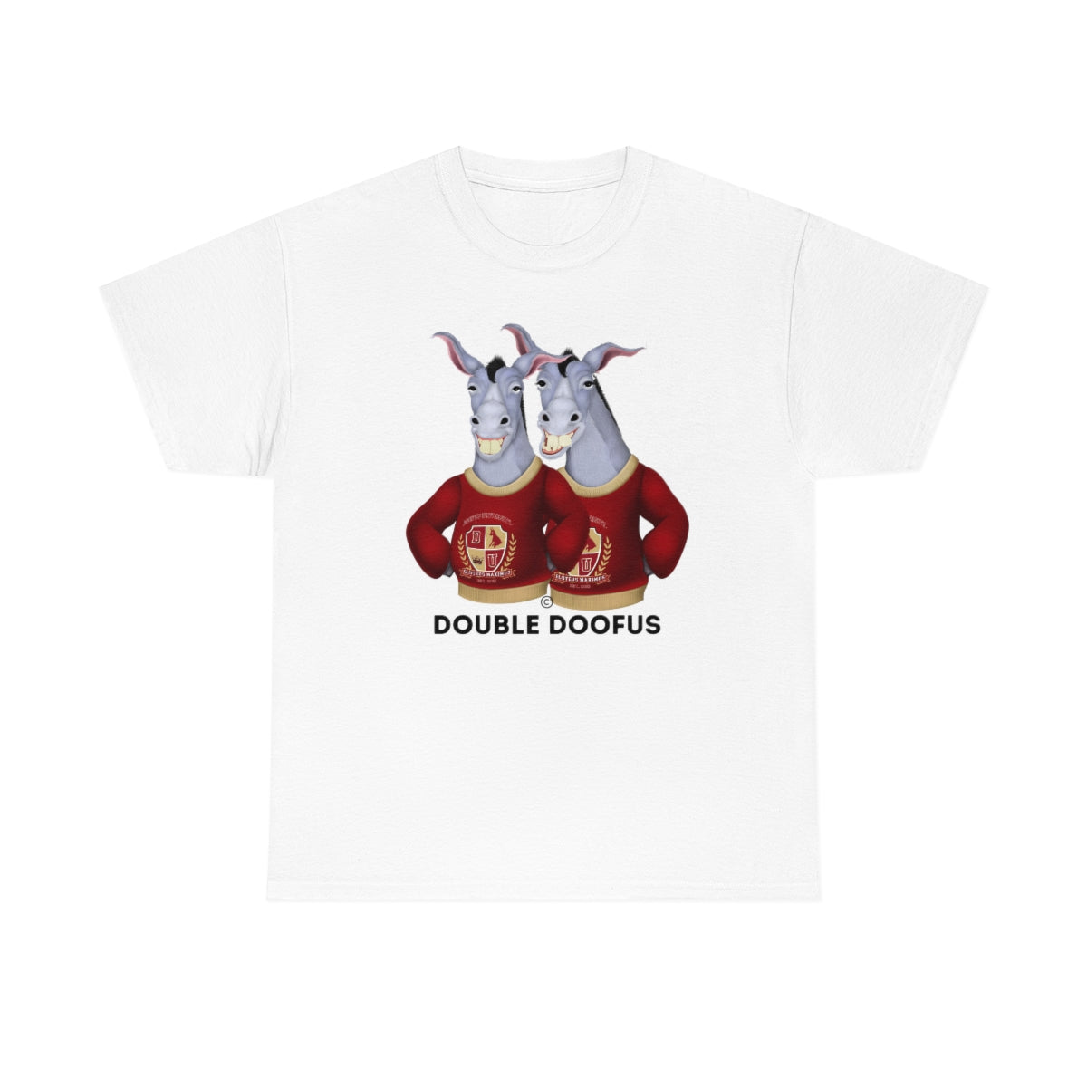 Twin Doofuses! Unisex T-Shirt Short Sleeve Funny Gag Gift