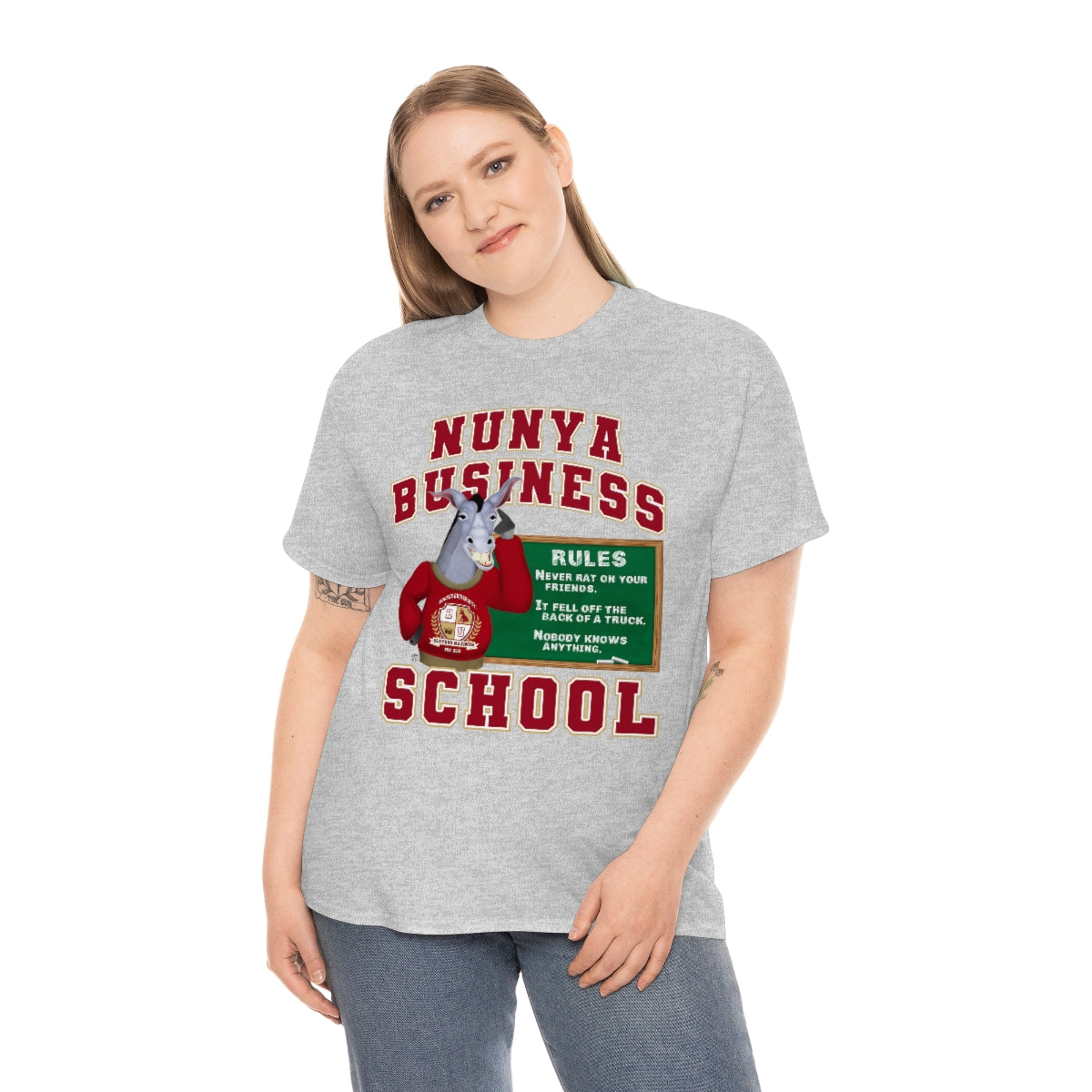 Nunya Business School Unisex Short Sleeve Tee