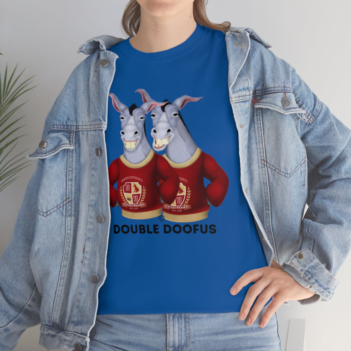 Twin Doofuses! Unisex T-Shirt Short Sleeve Funny Gag Gift