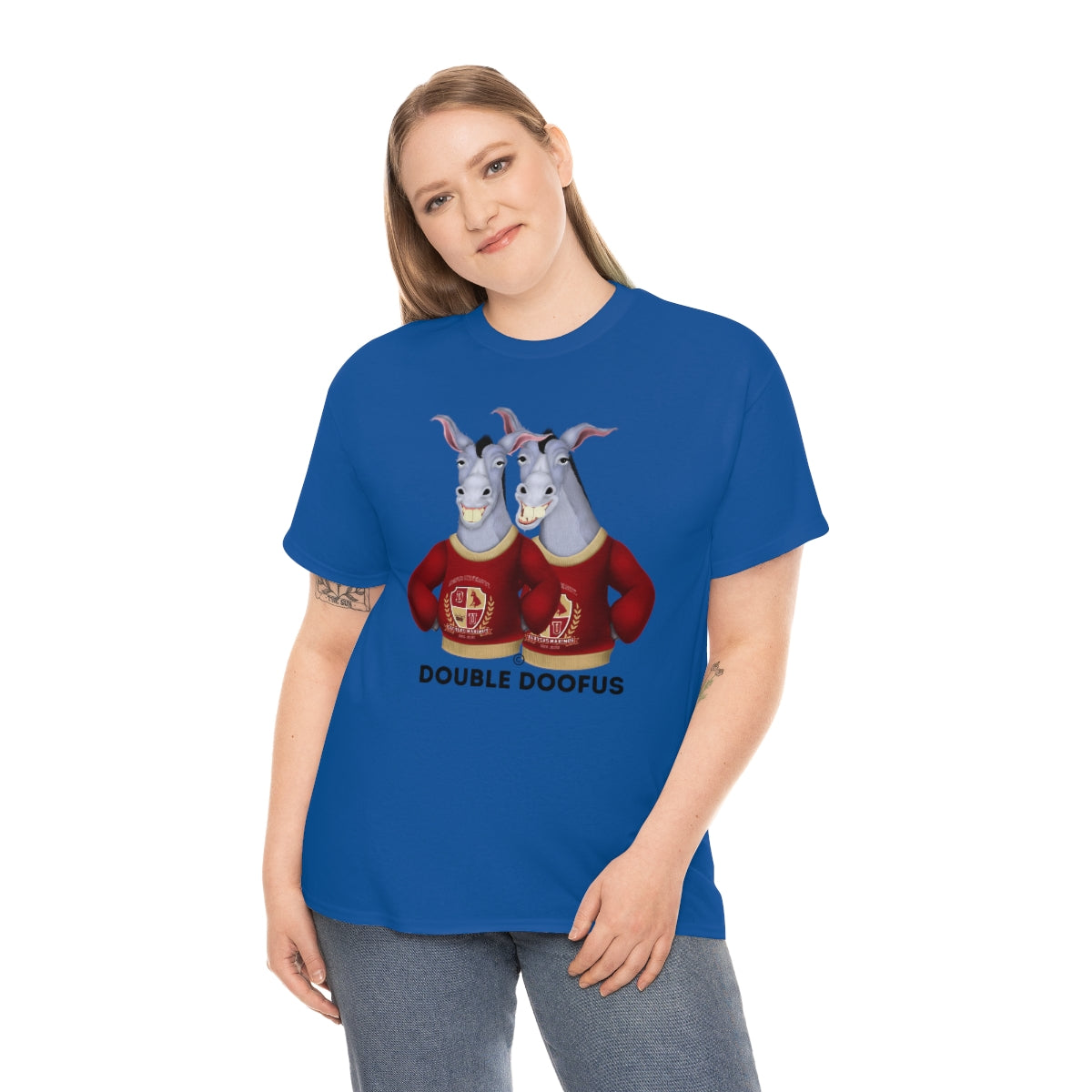 Twin Doofuses! Unisex T-Shirt Short Sleeve Funny Gag Gift