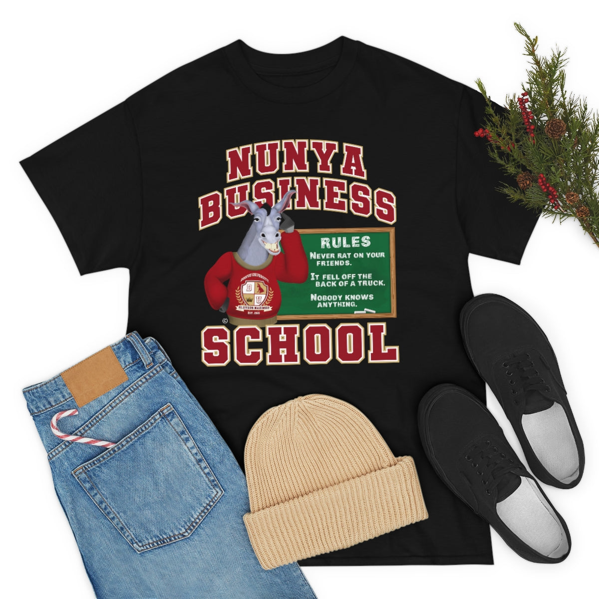 Nunya Business School Unisex Short Sleeve Tee