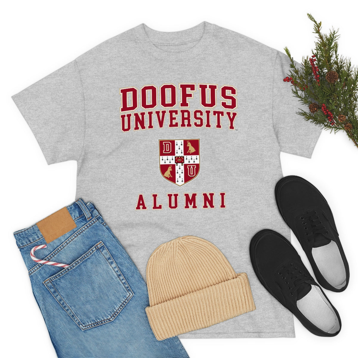 Doofus University™ Alumni Unisex Funny Gift Idea Short Sleeve T Shirt