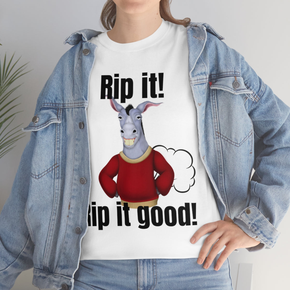 Rip it! Funny Unisex Heavy Cotton Tee