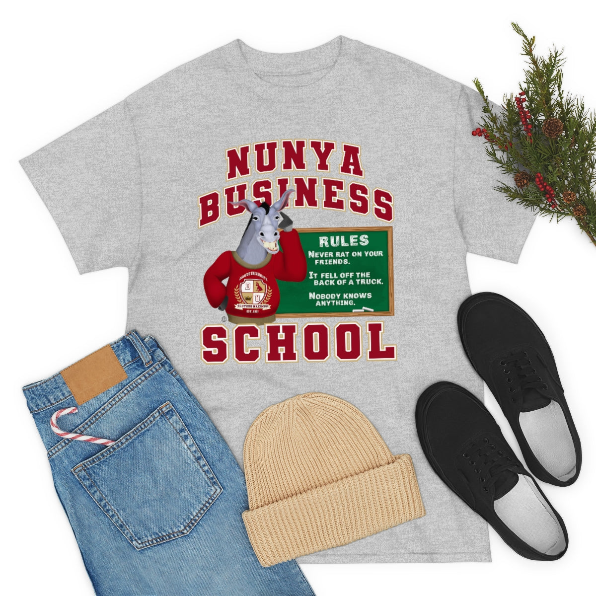 Nunya Business School Unisex Short Sleeve Tee