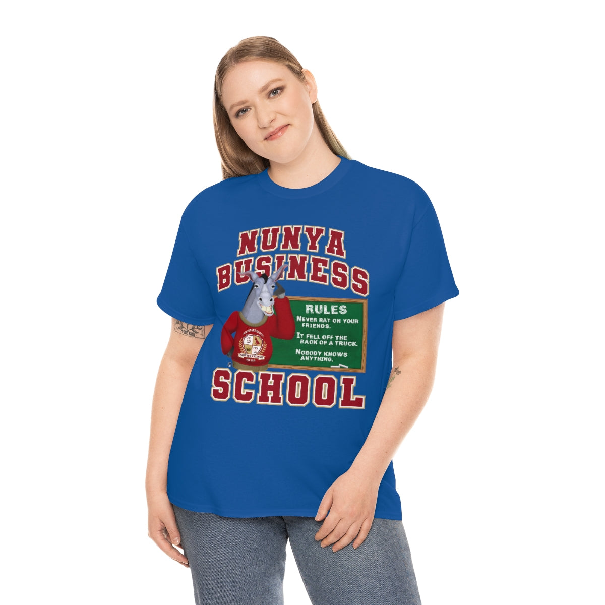Nunya Business School Unisex Short Sleeve Tee
