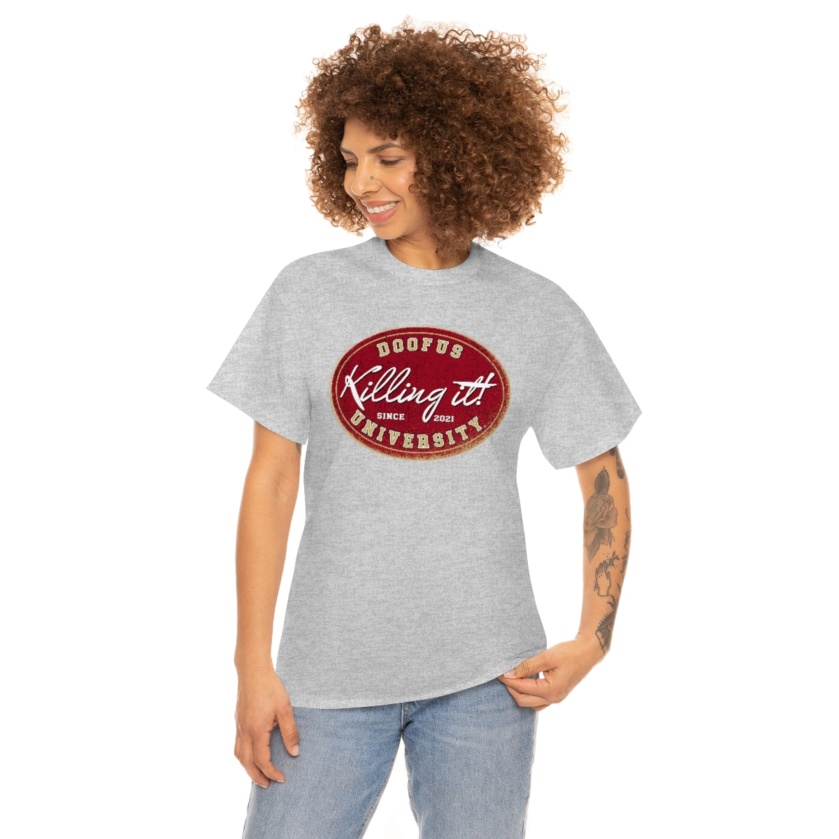 Killing It at Doofus University™ Unisex Short Sleeve Tee