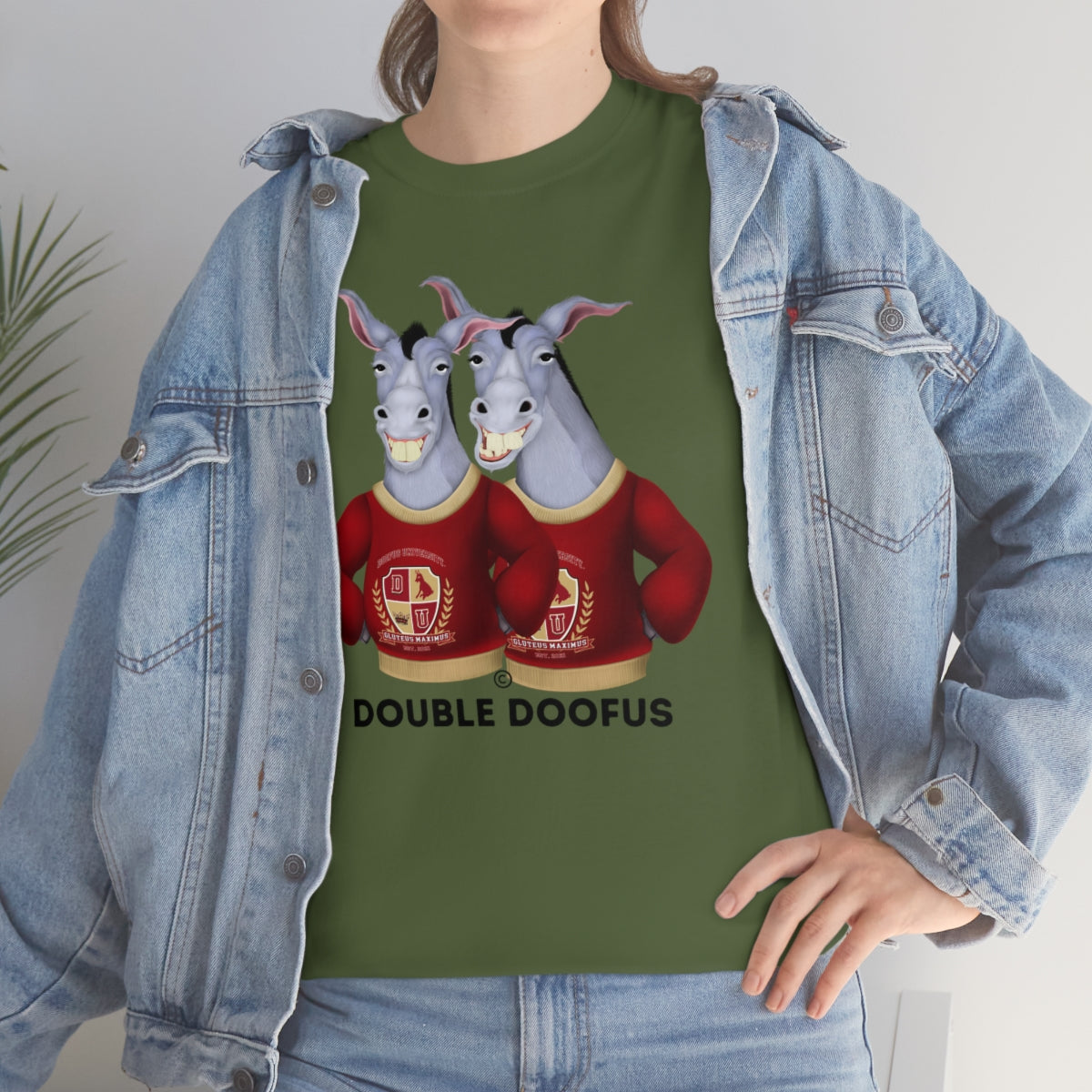 Twin Doofuses! Unisex T-Shirt Short Sleeve Funny Gag Gift