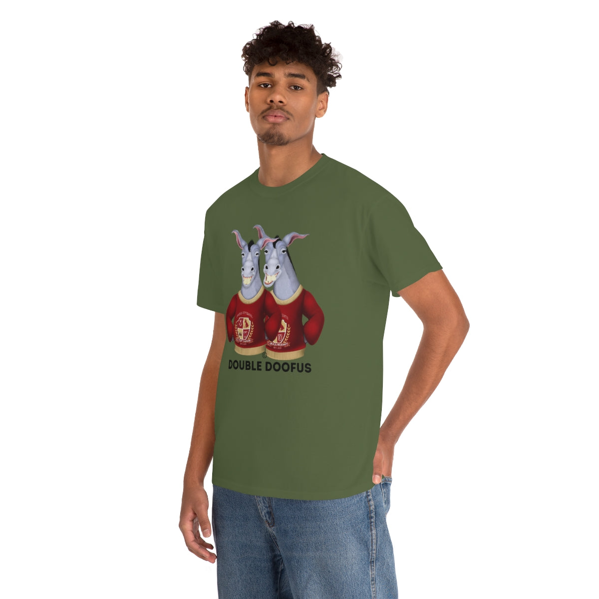 Twin Doofuses! Unisex T-Shirt Short Sleeve Funny Gag Gift