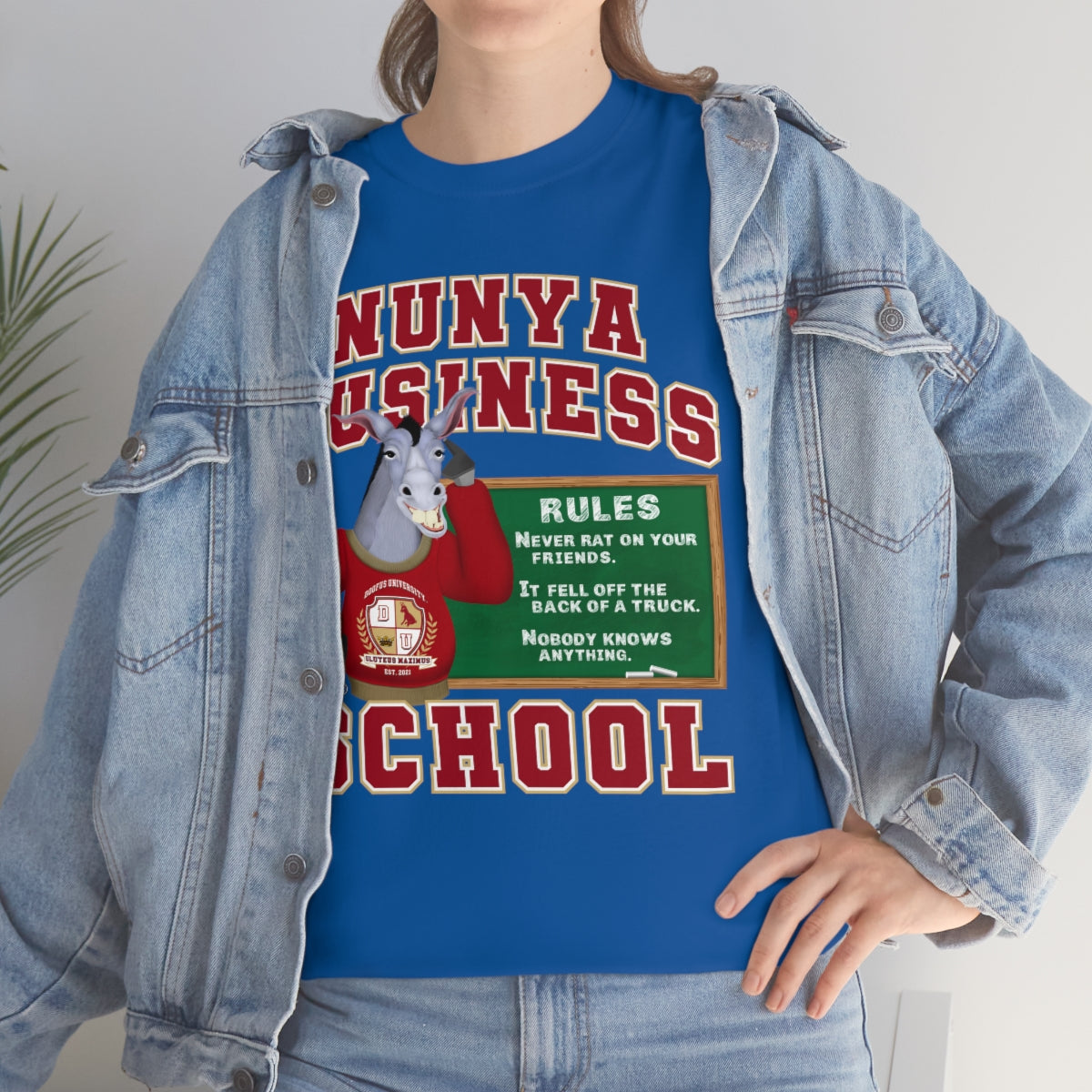 Nunya Business School Unisex Short Sleeve Tee