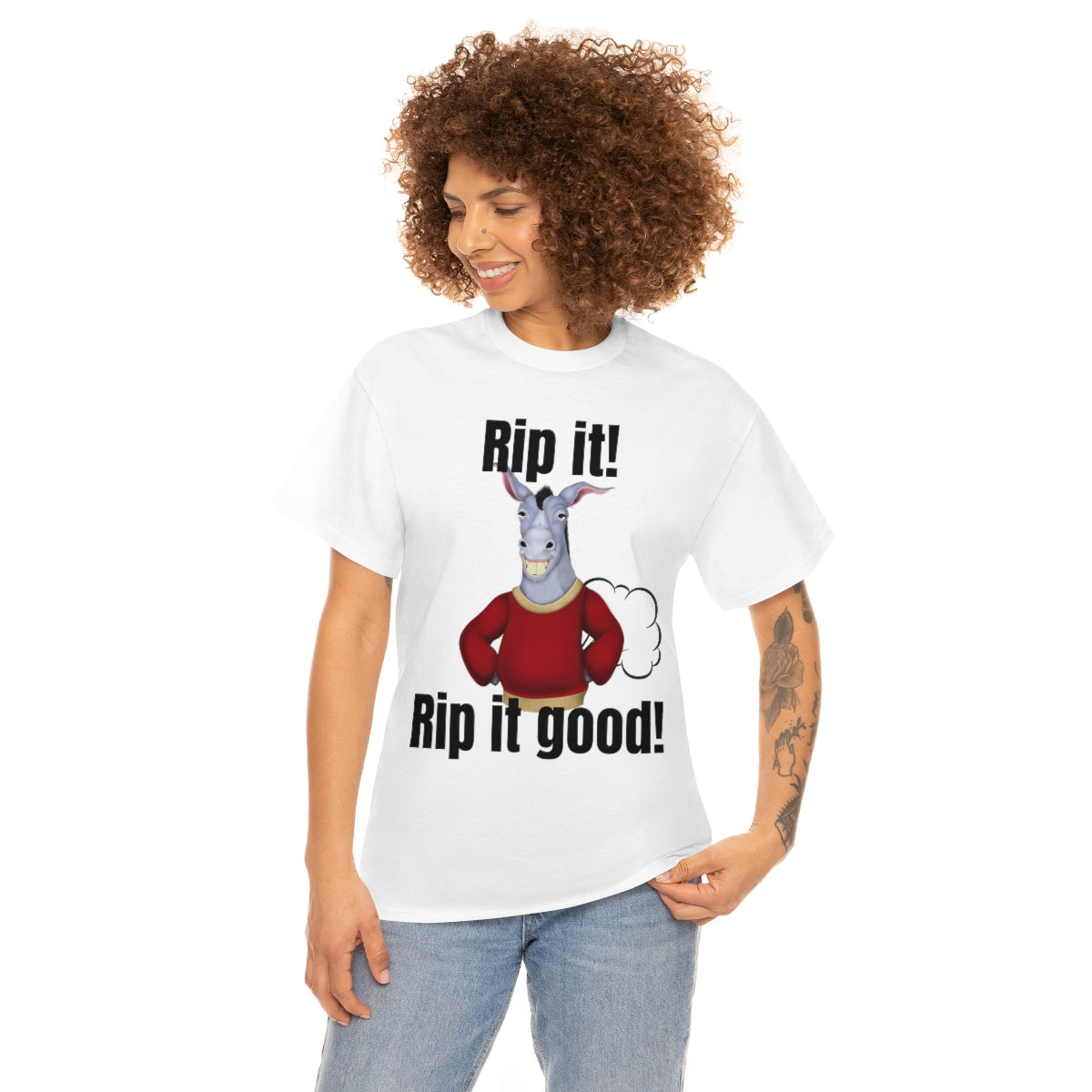 Rip it! Funny Unisex Heavy Cotton Tee