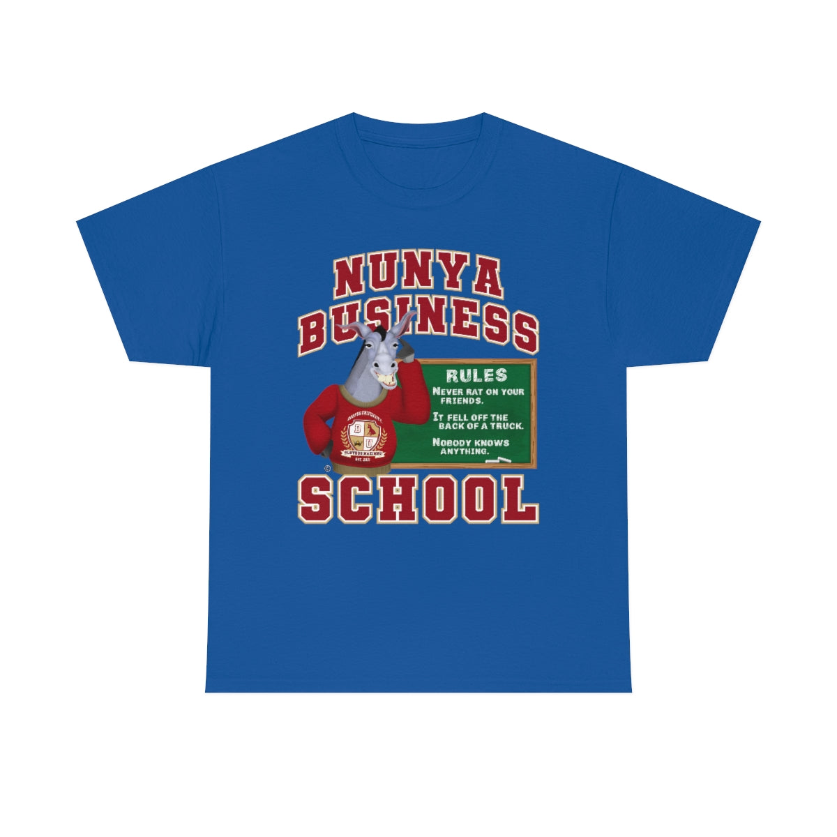 Nunya Business School Unisex Short Sleeve Tee