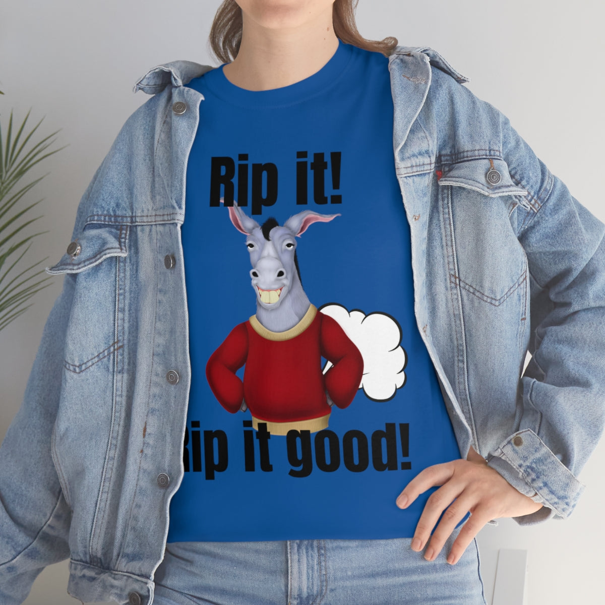 Rip it! Funny Unisex Heavy Cotton Tee