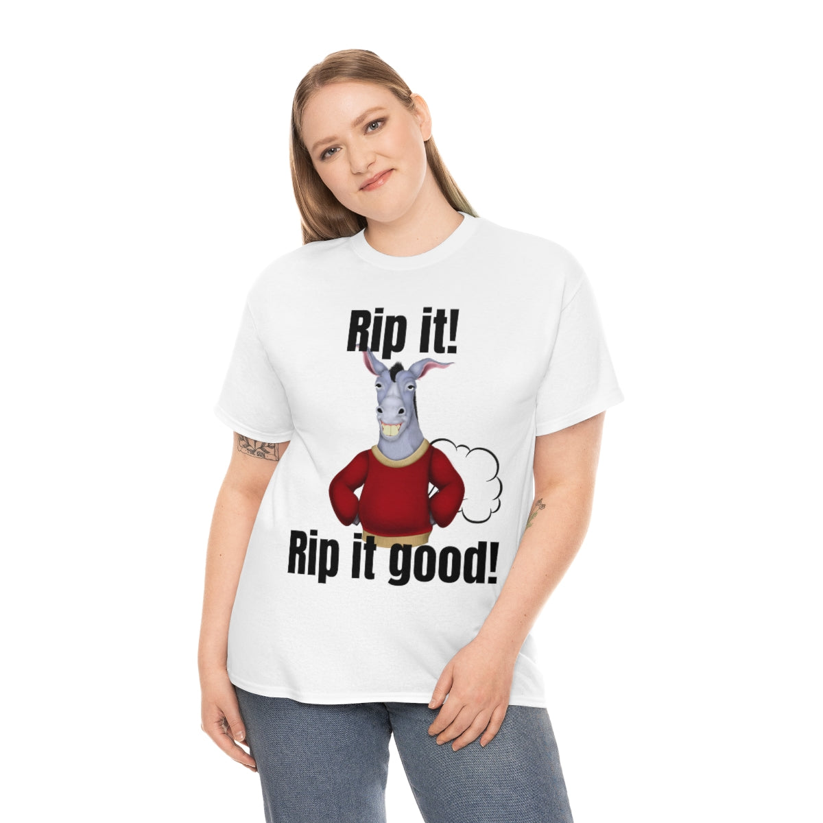 Rip it! Funny Unisex Heavy Cotton Tee