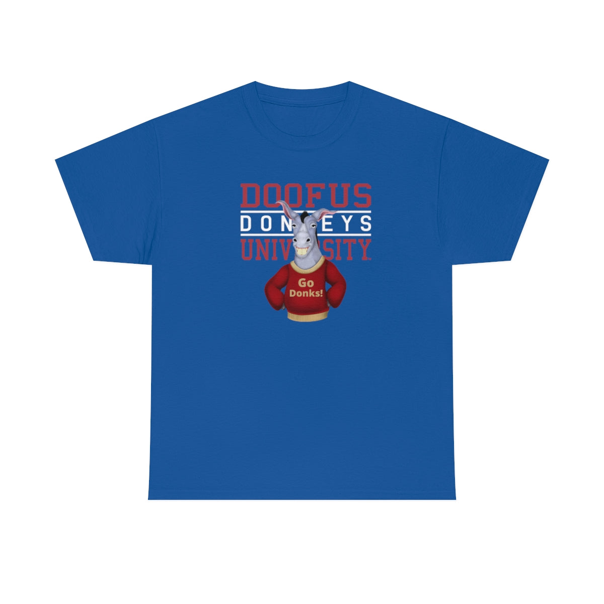 Doofus University™ Donkeys Unisex Short Sleeve Tee Funny T Shirt Gag Gift
