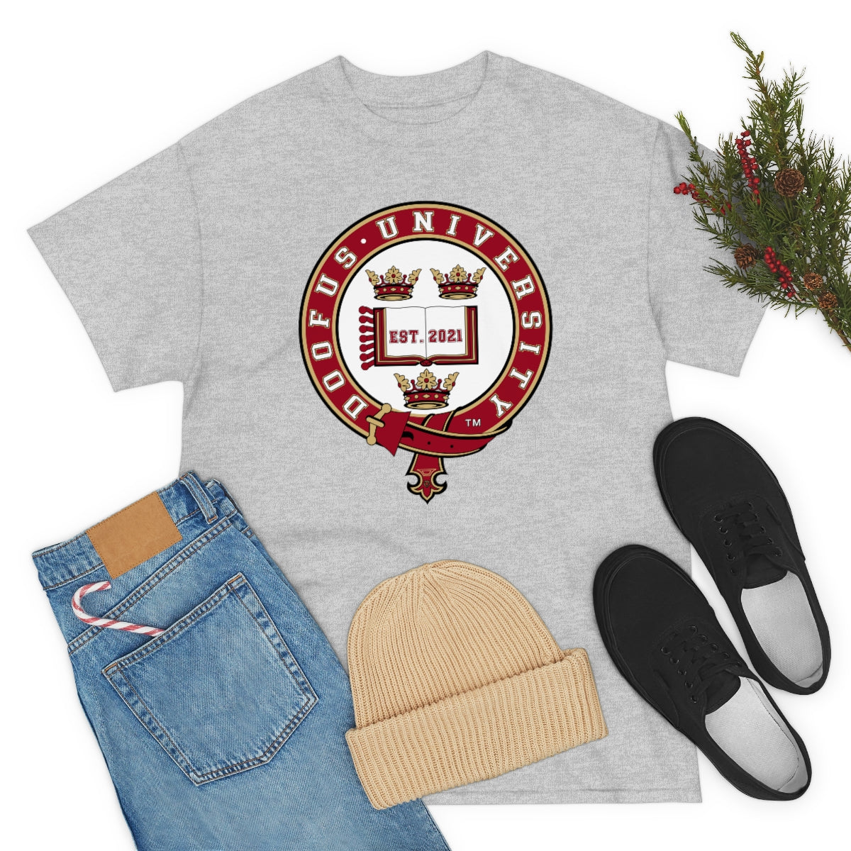 Doofus University™ Oxford University Style Unisex Funny Gag Gift Idea Humorous T Shirt