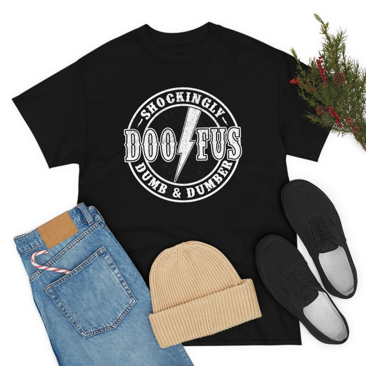 Doofus Rock & Roll T-Shirt Unisex Short Sleeve Funny Gag Gift