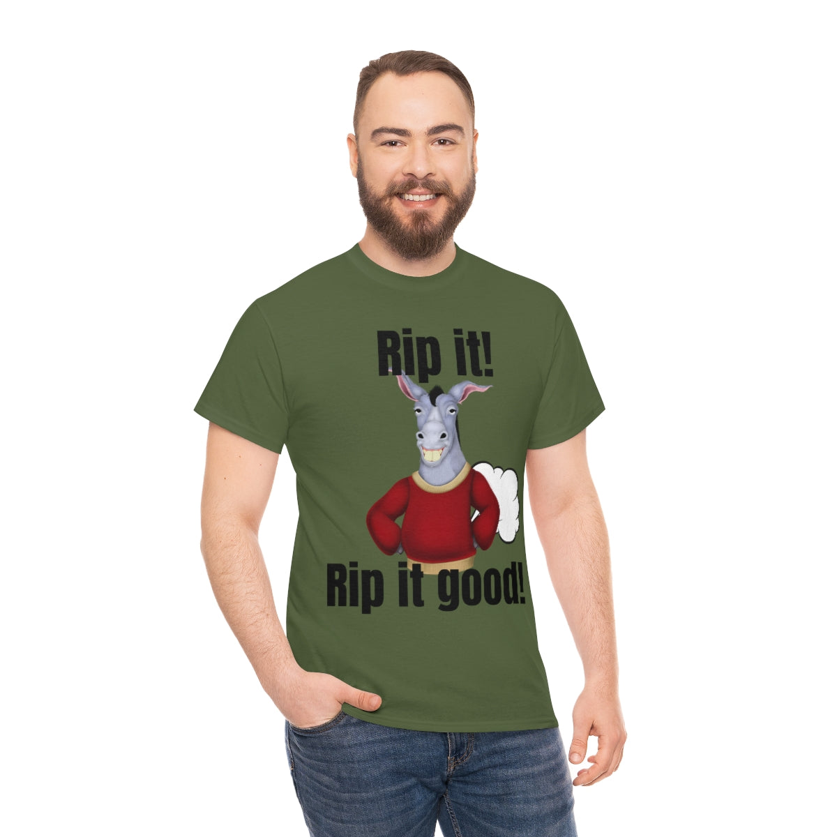 Rip it! Funny Unisex Heavy Cotton Tee