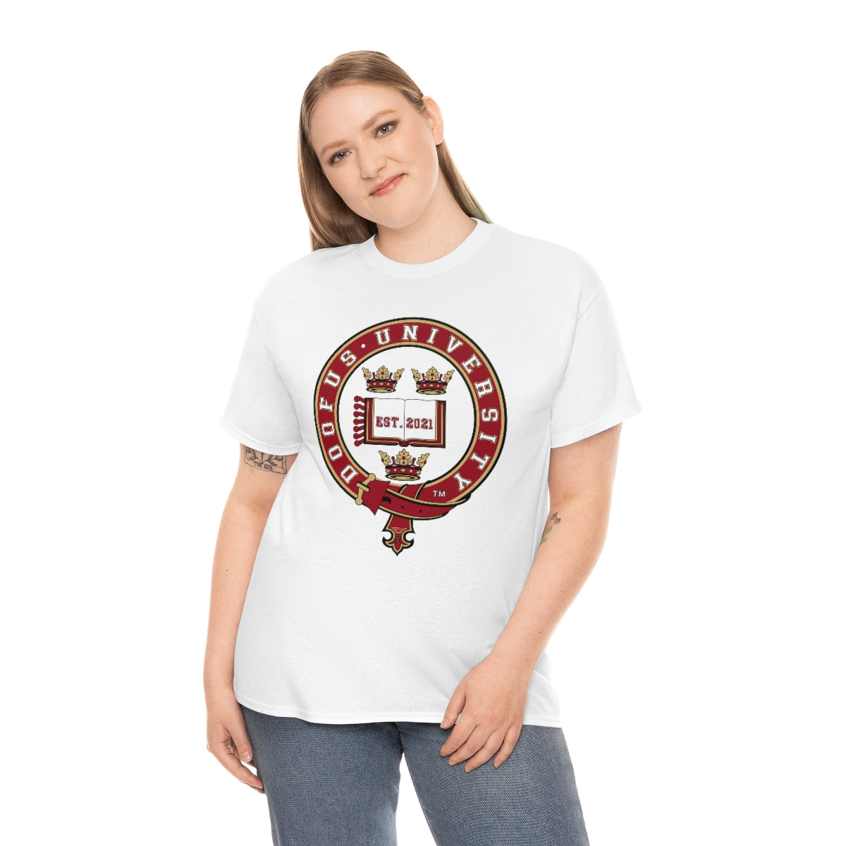 Doofus University™ Oxford University Style Unisex Funny Gag Gift Idea Humorous T Shirt