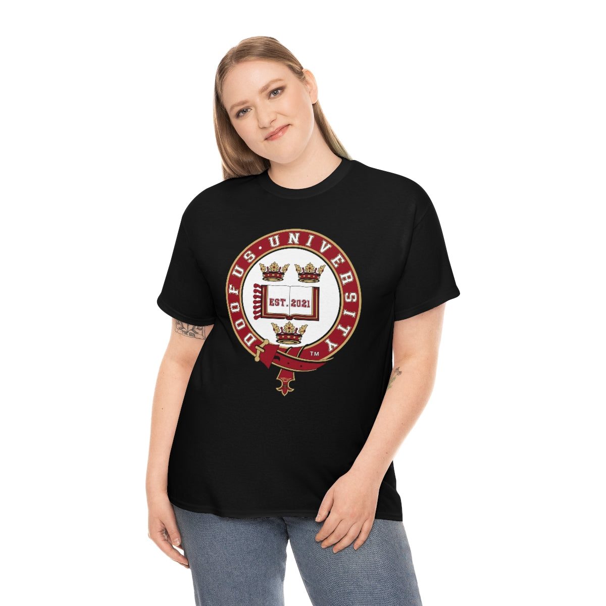 Doofus University™ Oxford University Style Unisex Funny Gag Gift Idea Humorous T Shirt