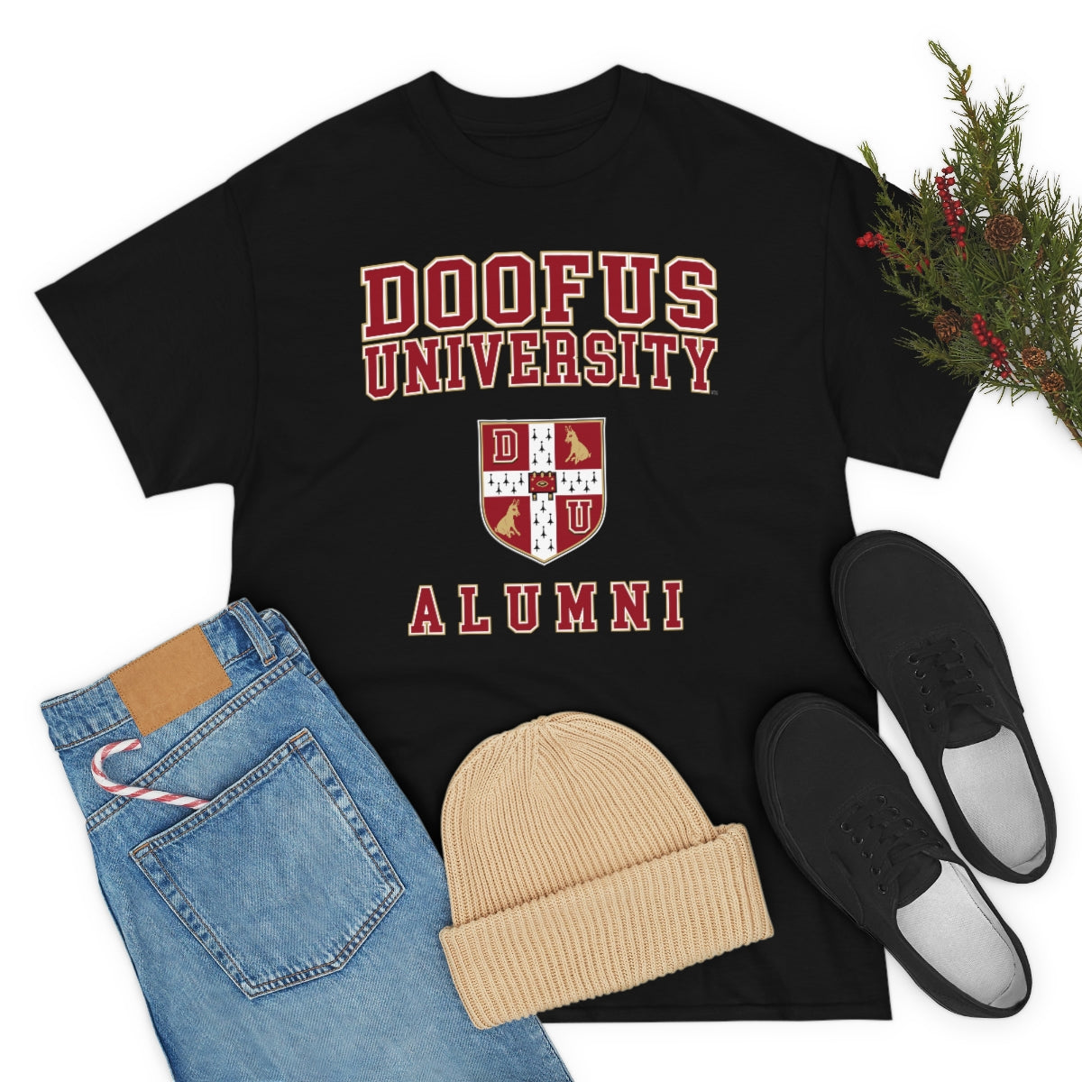 Doofus University™ Alumni Unisex Funny Gift Idea Short Sleeve T Shirt