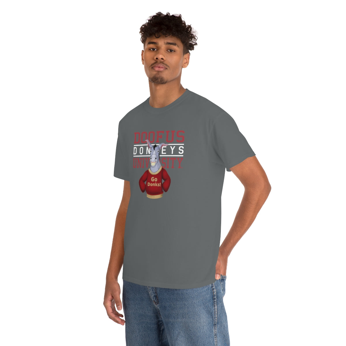 Doofus University™ Donkeys Unisex Short Sleeve Tee Funny T Shirt Gag Gift
