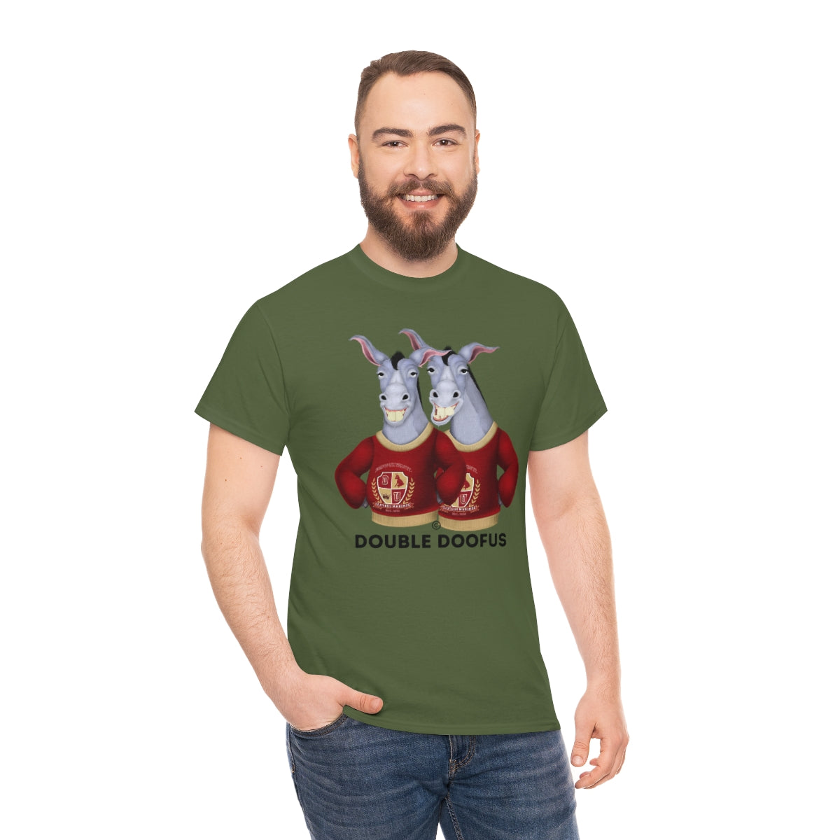 Twin Doofuses! Unisex T-Shirt Short Sleeve Funny Gag Gift