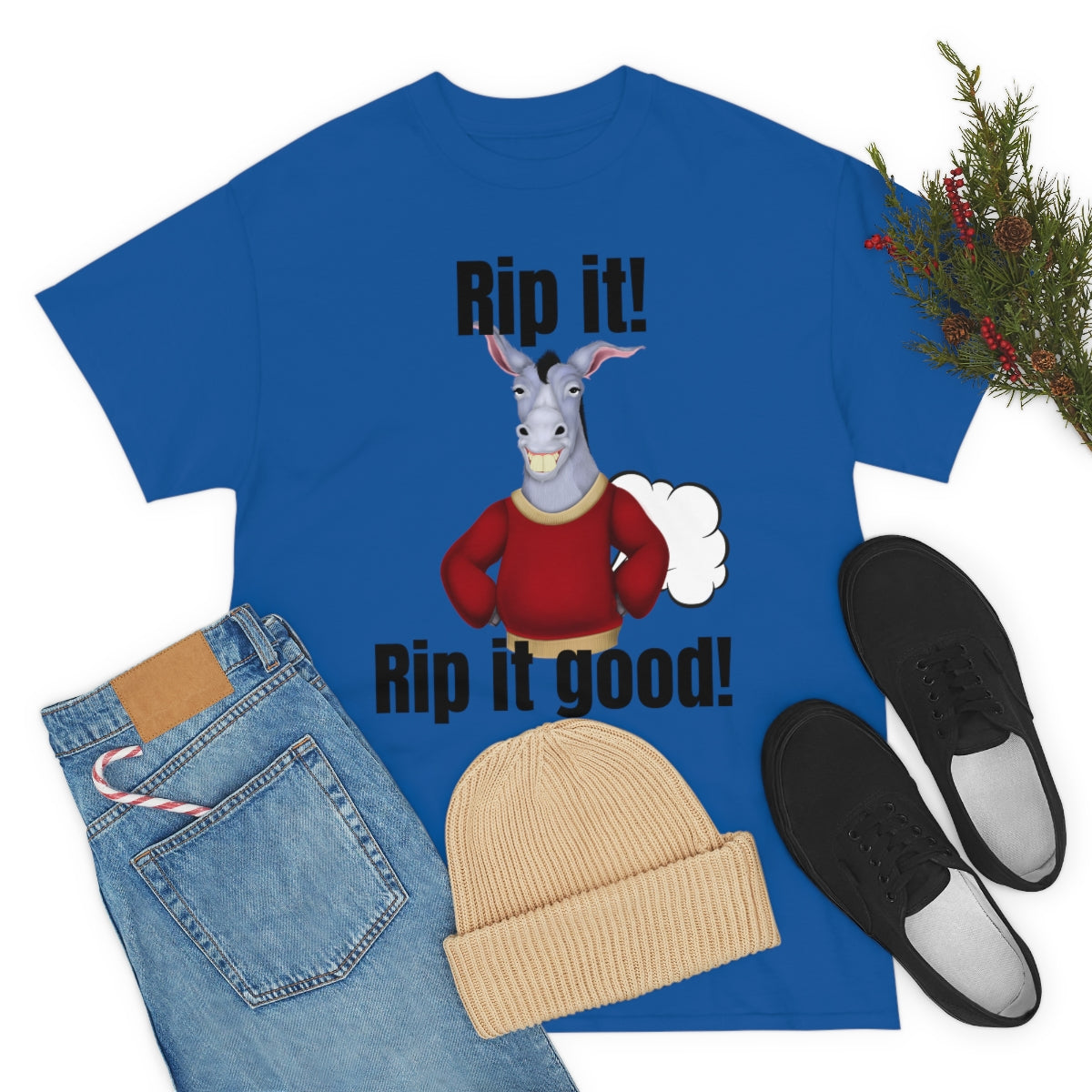 Rip it! Funny Unisex Heavy Cotton Tee