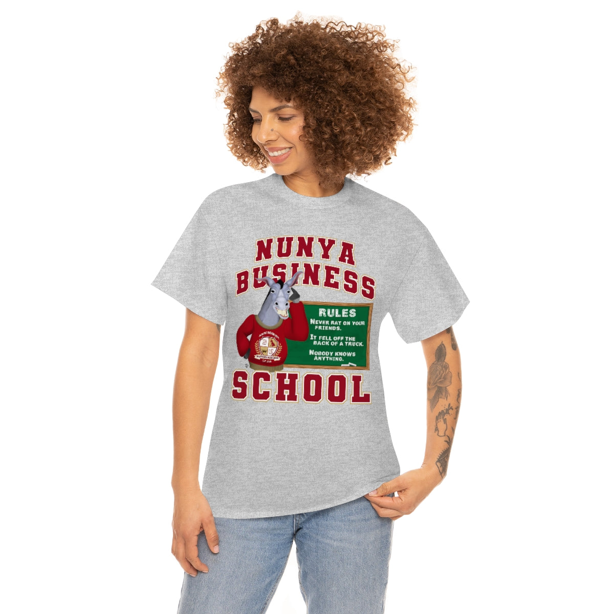 Nunya Business School Unisex Short Sleeve Tee
