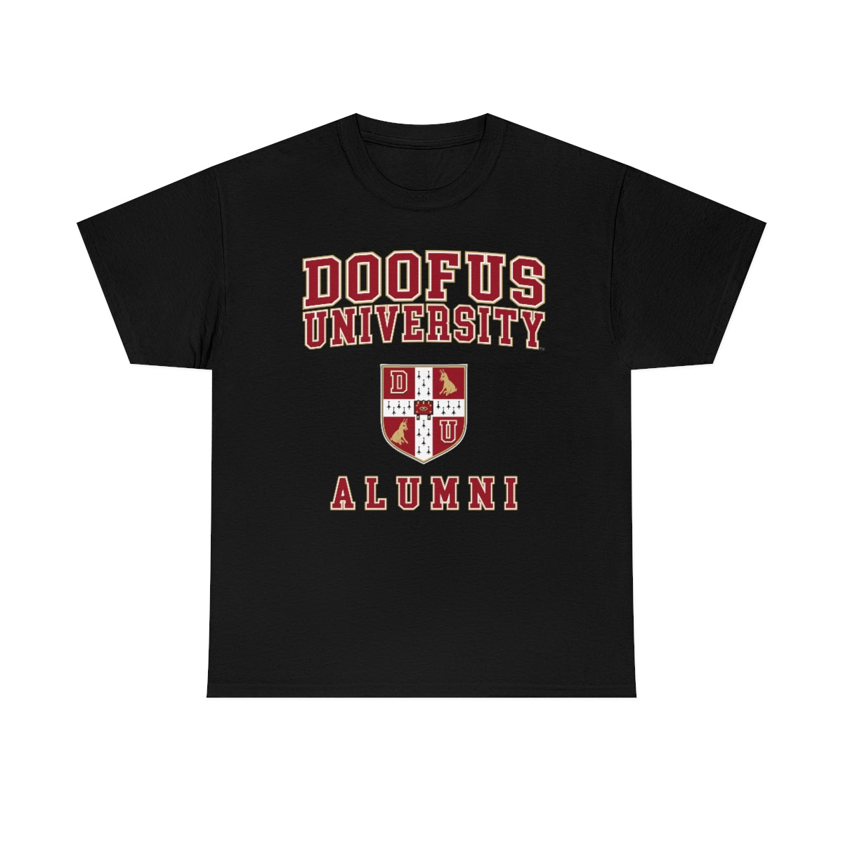 Doofus University™ Alumni Unisex Funny Gift Idea Short Sleeve T Shirt