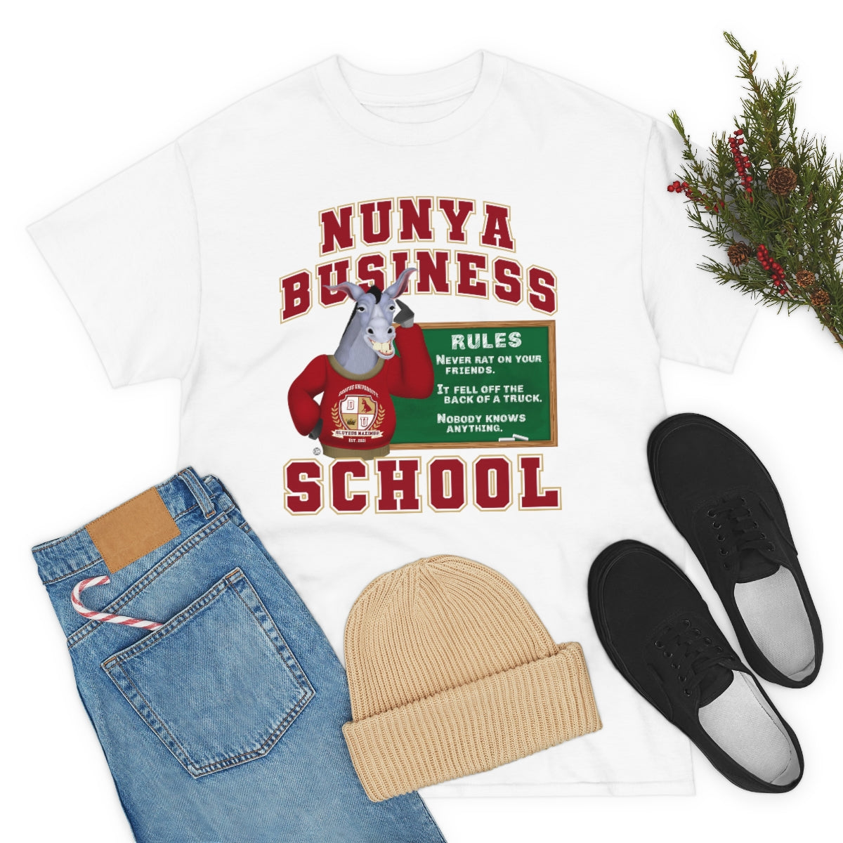Nunya Business School Unisex Short Sleeve Tee