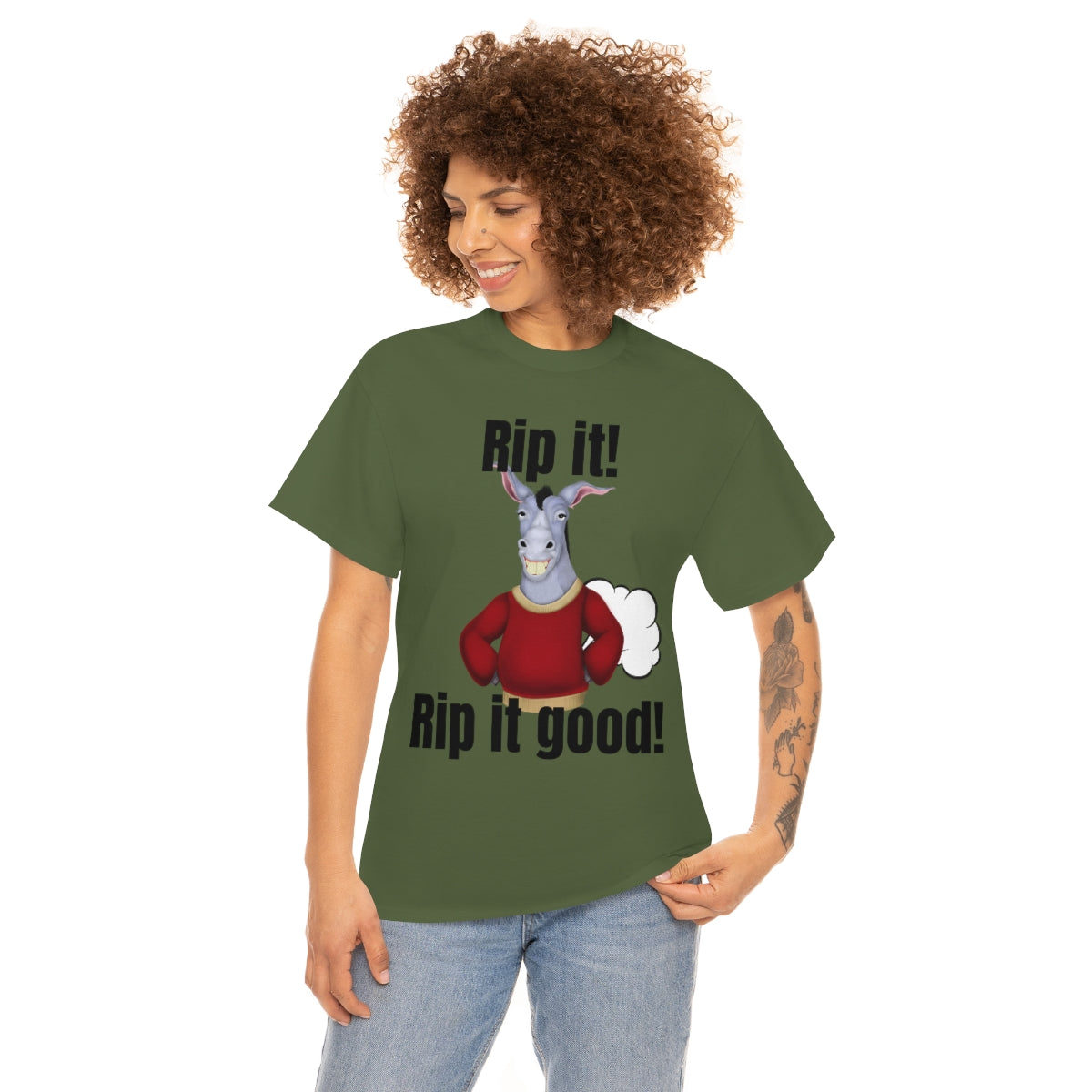 Rip it! Funny Unisex Heavy Cotton Tee