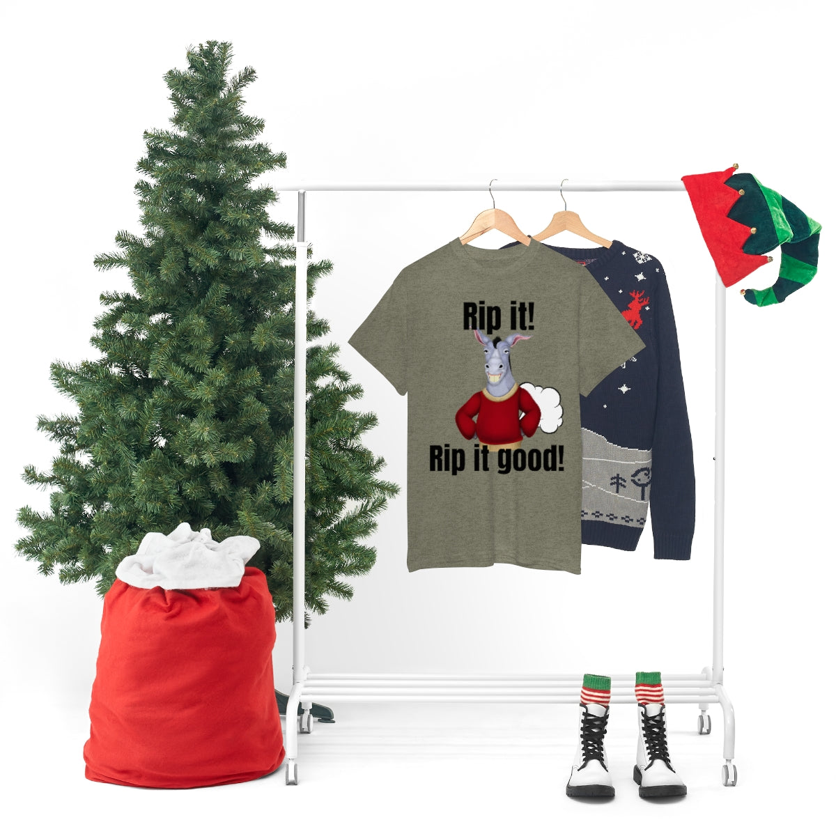 Rip it! Funny Unisex Heavy Cotton Tee