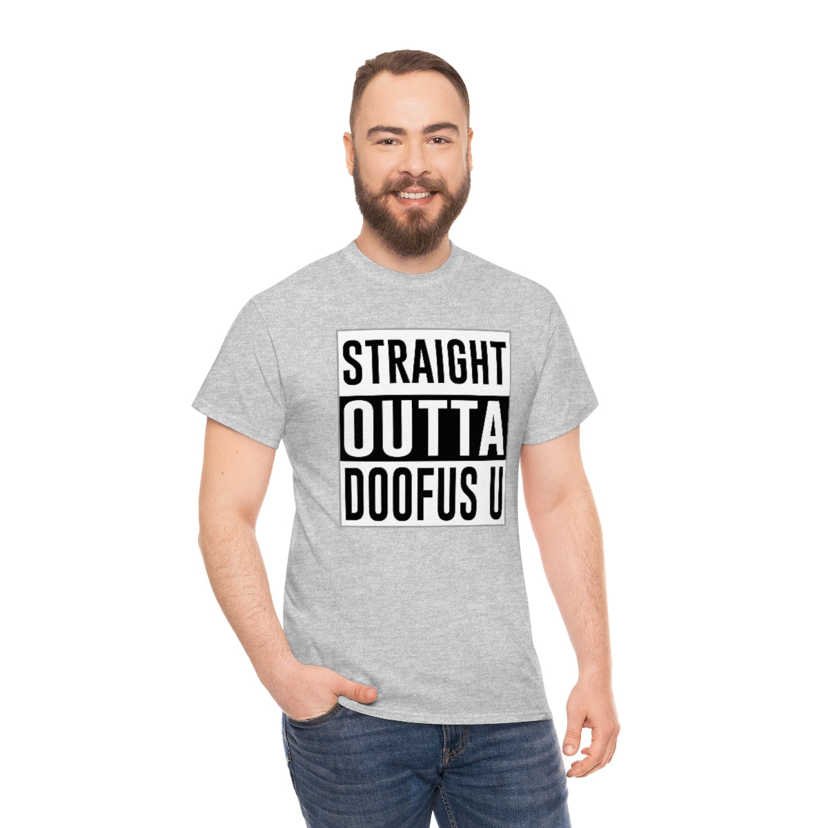 Straight Outta Doofus U™ Unisex Short Sleeve Funny Gift Idea T Shirt