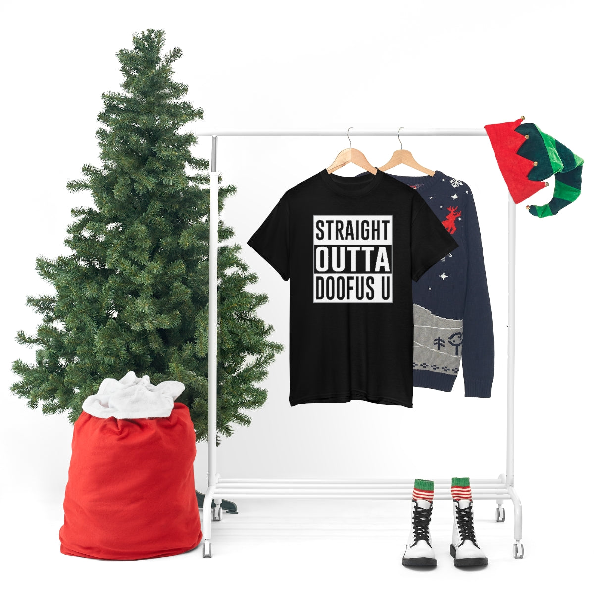 Straight Outta Doofus U™ Unisex Short Sleeve Funny Gift Idea T Shirt