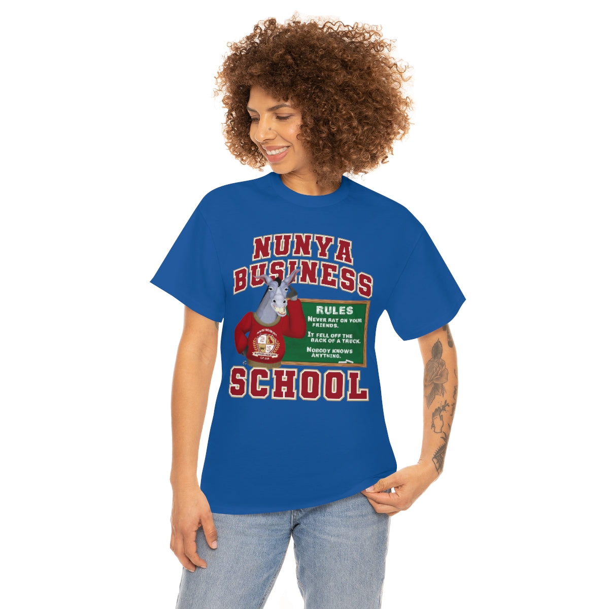 Nunya Business School Unisex Short Sleeve Tee