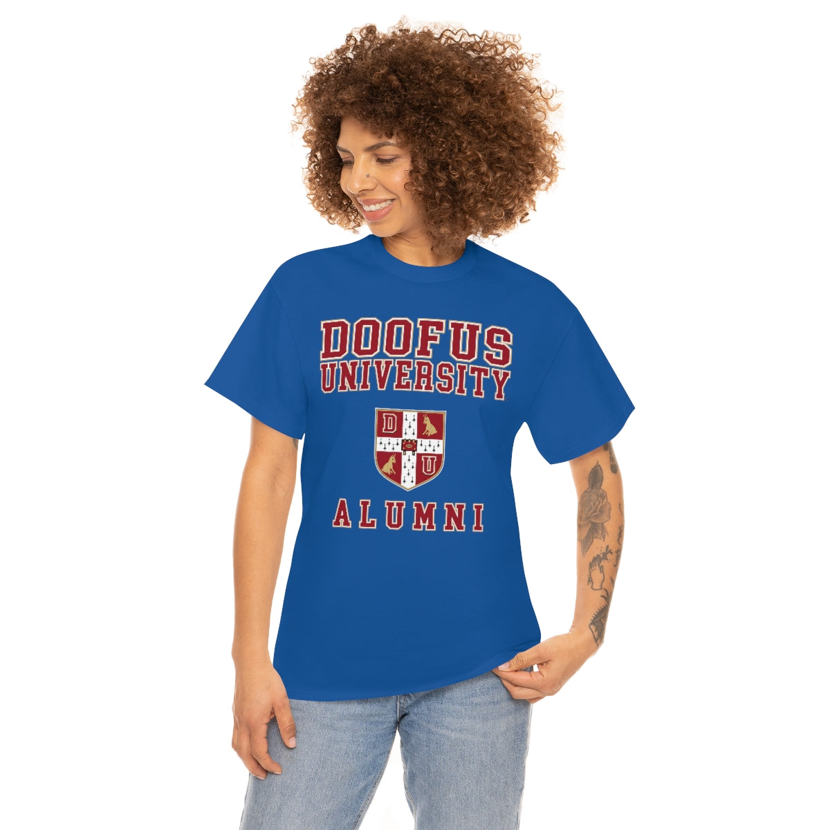 Doofus University™ Alumni Unisex Funny Gift Idea Short Sleeve T Shirt