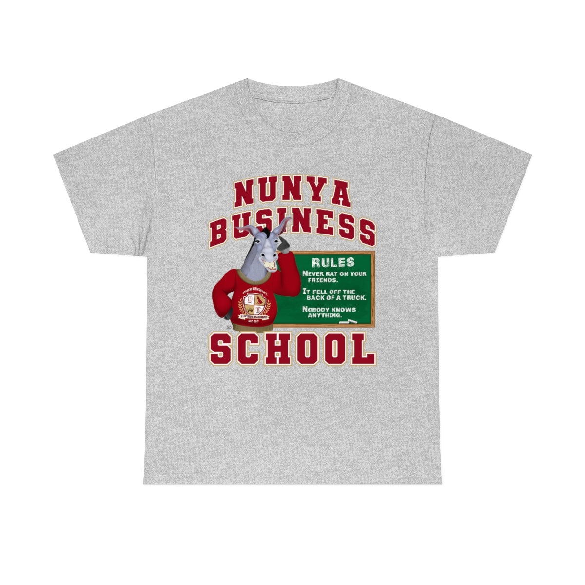 Nunya Business School Unisex Short Sleeve Tee