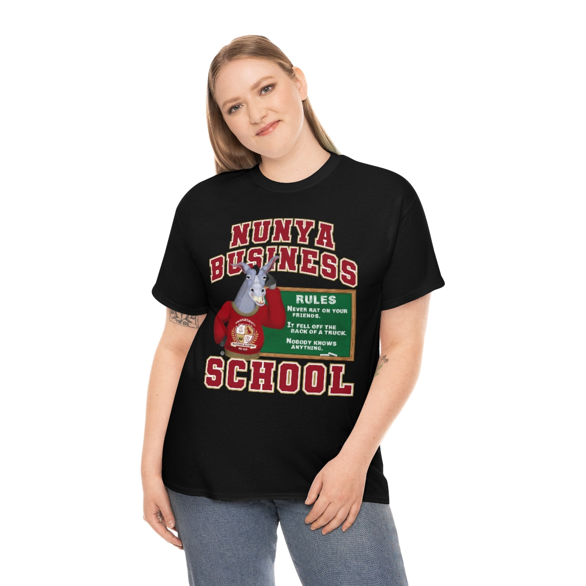 Nunya Business School Unisex Short Sleeve Tee